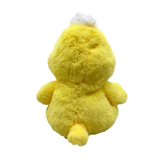 Inter-American Products Easter Chick Duck Plush 10" Yellow Green Checkered Tie - Picture 3 of 7